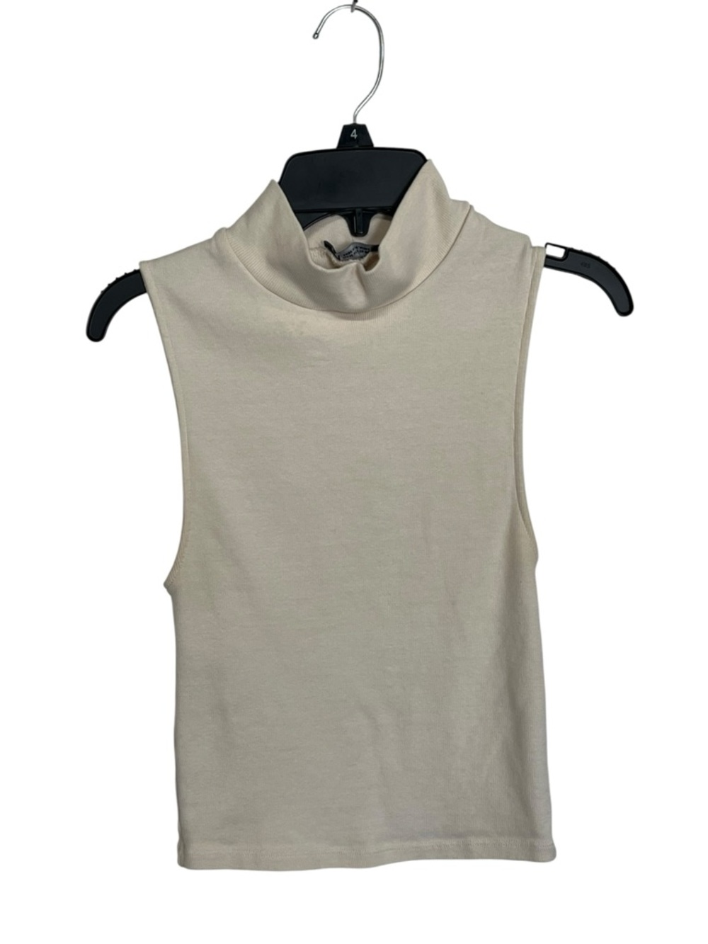 Zara | Off White Mock‎ Neck Turtleneck Dickie Pullover M